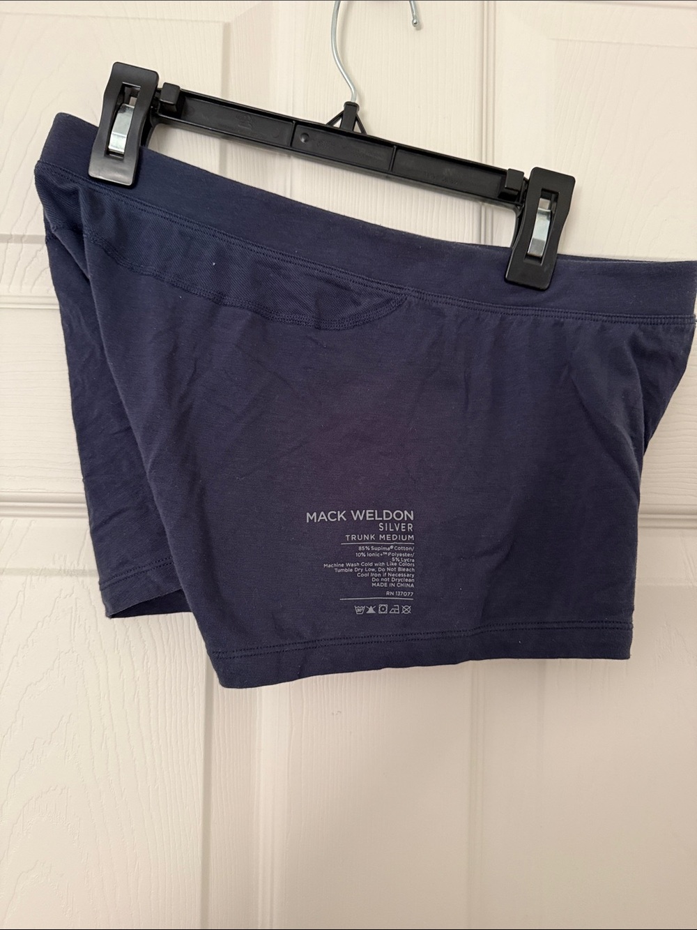 Mack Weldon Navy Trunk Boxer Briefs - Navy